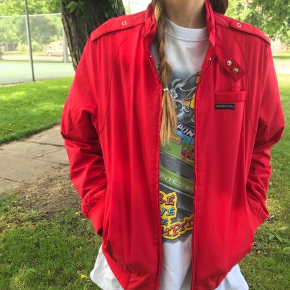 red members only jacket